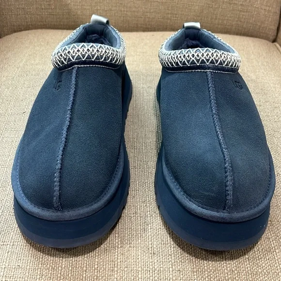 Like New! UGG TAZZ Platform Slipper Desert Blue Size 9 - Picture 2 of 8